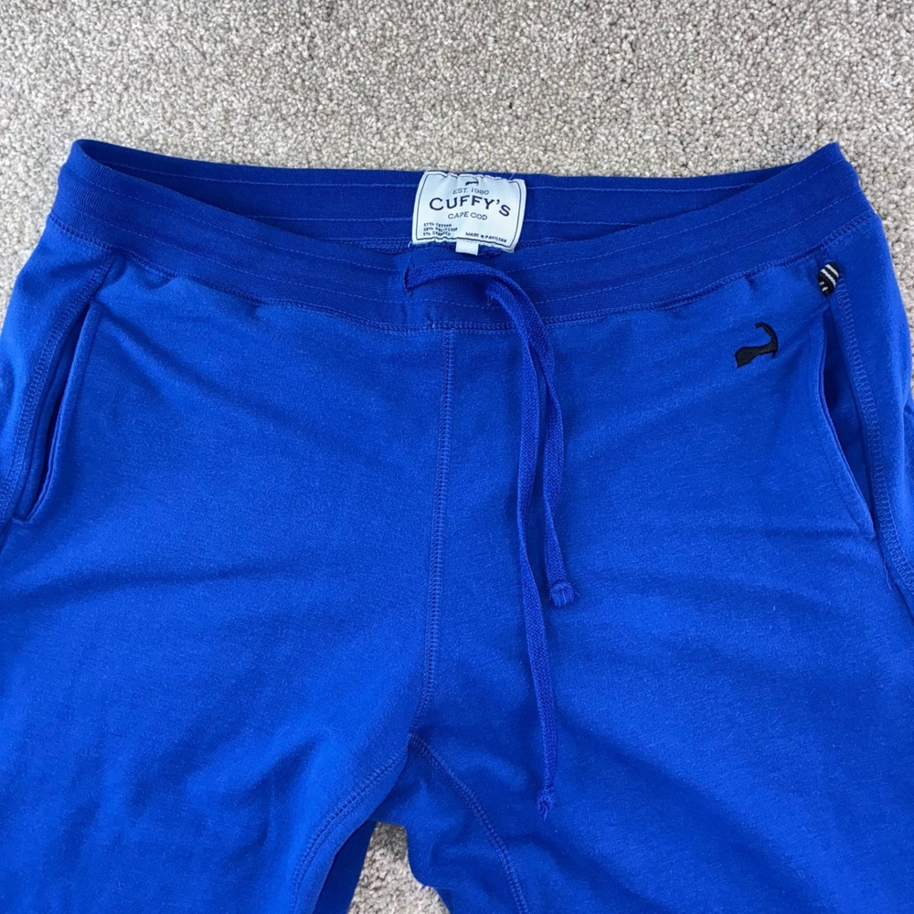 Cuffys Cape Cod Youth Medium Blue Sweatpants Joggers Pants Drawstring Athletic